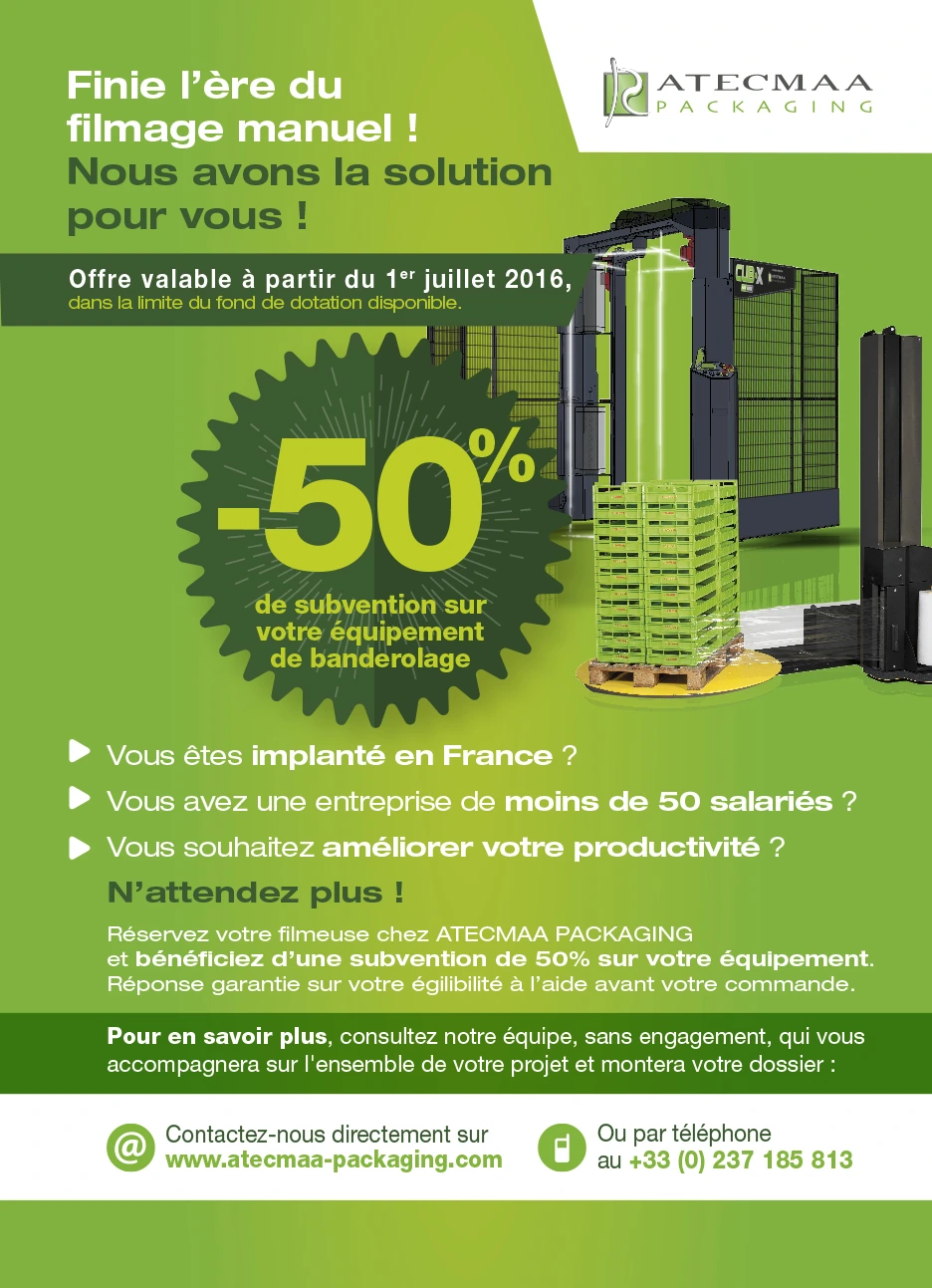 subvention banderoleuse Atecmaa